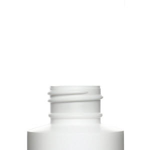 5OZ WHITE CYLINDER ROUND HDPE PLASTIC BOTTLE - 24-410-detail image