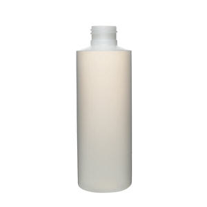 6OZ NATURAL CYLINDER ROUND HDPE PLASTIC BOTTLE - 24-410-detail image