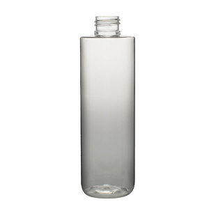 8OZ CLEAR CYLINDER ROUND PET PLASTIC BOTTLE - 24-410-detail image