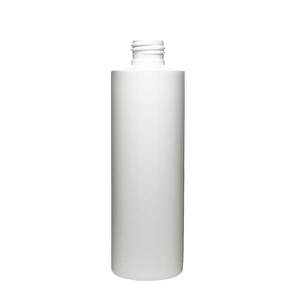 8OZ WHITE CYLINDER ROUND HDPE PLASTIC BOTTLE - 24-410-detail image