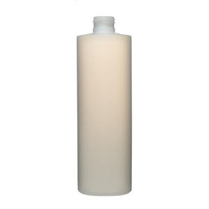 12OZ NATURAL CYLINDER ROUND HDPE PLASTIC BOTTLE - 24-410-detail image