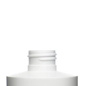 12OZ WHITE CYLINDER ROUND HDPE PLASTIC BOTTLE - 24-410-detail image