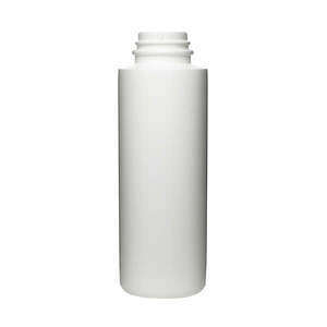 6OZ WHITE CYLINDER POWDER ROUND HDPE PLASTIC BOTTLE - 33MM-detail image