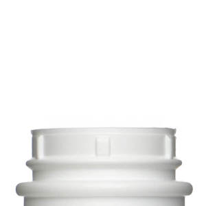 8OZ WHITE CYLINDER POWDER ROUND HDPE PLASTIC BOTTLE - 33MM-detail image