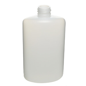 4OZ NATURAL DRUG OVAL HDPE PLASTIC BOTTLE - 20-410