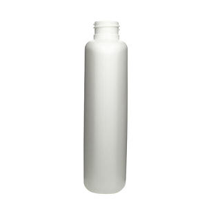 10OZ WHITE DRUG OVAL HDPE PLASTIC BOTTLE - 24-410-detail image