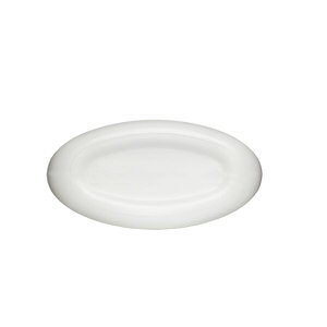 10OZ WHITE DRUG OVAL HDPE PLASTIC BOTTLE - 24-410-detail image