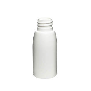 1OZ WHITE EVOLUTION ROUND HDPE PLASTIC BOTTLE - 20-410