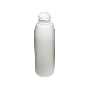 4OZ WHITE EVOLUTION ROUND HDPE PLASTIC BOTTLE - 24-410