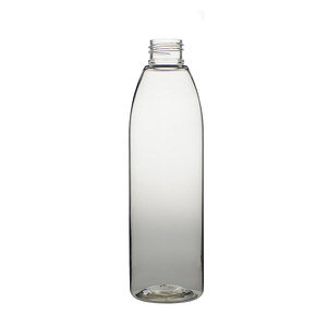 8OZ CLEAR EVOLUTION ROUND PET PLASTIC BOTTLE - 24-410-detail image