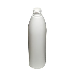 8OZ WHITE EVOLUTION ROUND HDPE PLASTIC BOTTLE - 24-410