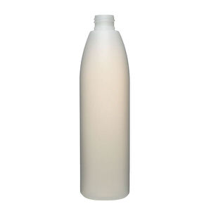 12OZ NATURAL EVOLUTOIN ROUND HDPE PLASTIC BOTTLE - 24-410-detail image