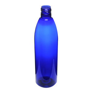 12OZ COBALT BLUE EVOLUTION ROUND PET PLASTIC BOTTLE - 24-415