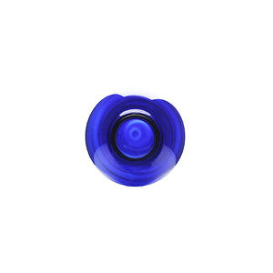 12OZ COBALT BLUE EVOLUTION ROUND PET PLASTIC BOTTLE - 24-415-detail image