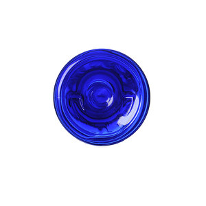 12OZ COBALT BLUE EVOLUTION ROUND PET PLASTIC BOTTLE - 24-415-detail image