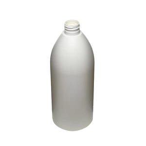 25OZ WHITE EVOLUTION ROUND HDPE PLASTIC BOTTLE - 28-410