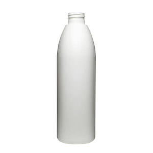 400ML WHITE EVOLUTION ROUND HDPE PLASTIC BOTTLE - 28-410-detail image