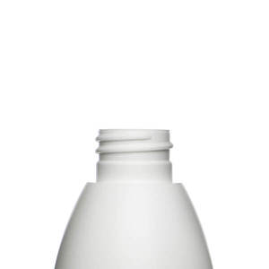 400ML WHITE EVOLUTION ROUND HDPE PLASTIC BOTTLE - 28-410-detail image