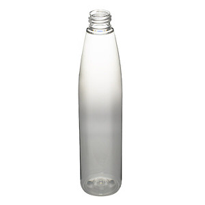 300ML CLEAR EVOLUTION SLIM ROUND PET PLASTIC BOTTLE - 24-410