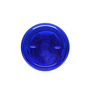 350ML COBALT BLUE EVOLUTIOIN SLIM ROUND PET PLASTIC BOTTLE - 24-410-detail image