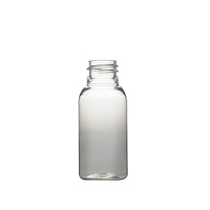 1OZ CLEAR IMPERIAL ROUND PET PLASTIC BOTTLE - 20-410-detail image