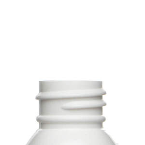 1OZ WHITE IMPERIAL ROUND HDPE PLASTIC BOTTLE - 20-410-detail image