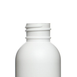 4.5OZ WHITE IMPERIAL ROUND HDPE PLASTIC BOTTLE - 24-410-detail image