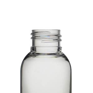 4OZ CLEAR IMPERIAL ROUND PET PLASTIC BOTTLE - 24-410-detail image