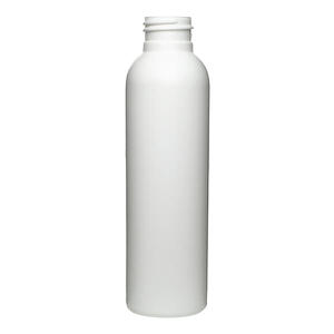 4OZ WHITE IMPERIAL ROUND HDPE PLASTIC BOTTLE - 24-410-detail image