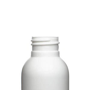 4OZ WHITE IMPERIAL ROUND HDPE PLASTIC BOTTLE - 24-410-detail image