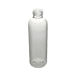 6OZ CLEAR IMPERIAL ROUND PET PLASTIC BOTTLE - 24-410 INFO