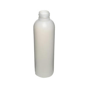 6OZ NATURAL IMPERIAL ROUND HDPE PLASTIC BOTTLE - 24-410