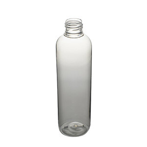 8OZ CLEAR IMPERIAL ROUND PET PLASTIC BOTTLE - 24-410