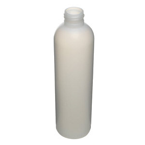 8OZ NATURAL IMPERIAL ROUND HDPE PLASTIC BOTTLE - 24-410