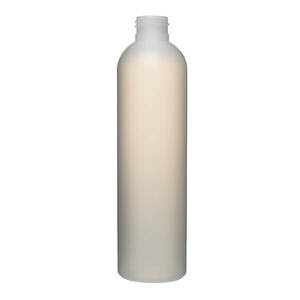 8OZ NATURAL IMPERIAL ROUND HDPE PLASTIC BOTTLE - 24-410-detail image