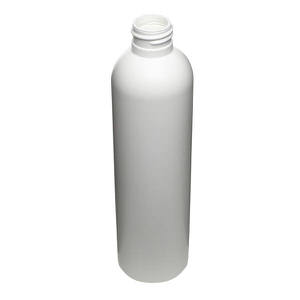 8OZ WHITE IMPERIAL ROUND HDPE PLASTIC BOTTLE - 24-410