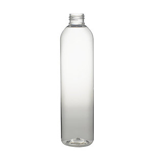 10OZ CLEAR IMPERIAL ROUND PET PLASTIC BOTTLE - 24-410-detail image