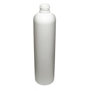 10OZ WHITE IMPERIAL ROUND HDPE PLASTIC BOTTLE - 24-410