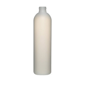 12OZ NATURAL IMPERIAL ROUND HDPE PLASTIC BOTTLE - 24-410-detail image