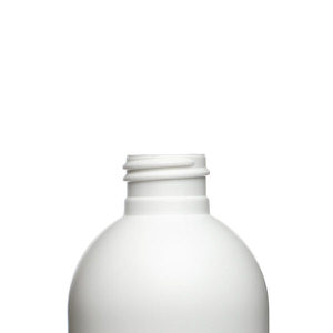 12OZ WHITE IMPERIAL ROUND HDPE PLASTIC BOTTLE - 24-410-detail image