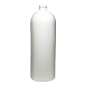 32OZ WHITE IMPERIAL ROUND HDPE PLASTIC BOTTLE - 28-410-detail image