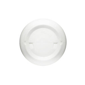 8OZ WHITE MAYAN ROUND HDPE PLASTIC BOTTLE - 24-410-detail image