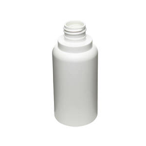 4OZ WHITE NOVA ROUND HDPE PLASTIC BOTTLE - 24-410