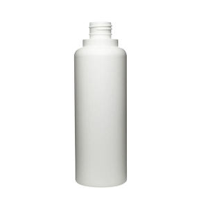 8OZ WHITE NOVA ROUND HDPE PLASTIC BOTTLE - 24-410-detail image