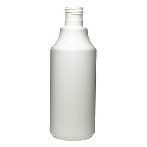 8OZ WHITE QUEEN ROUND HDPE PLASTIC BOTTLE - 24-415-detail image