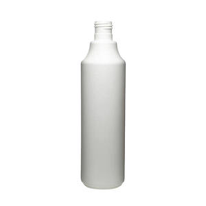 12OZ WHITE QUEEN ROUND HDPE PLASTIC BOTTLE - 24-415-detail image