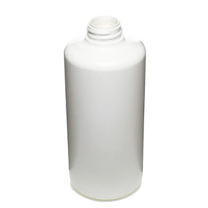 12OZ WHITE REGAL ROUND HDPE PLASTIC BOTTLE - 28-400