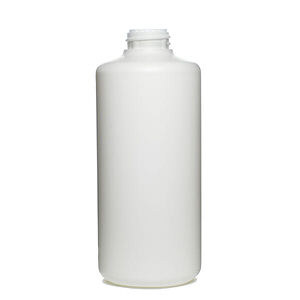 12OZ WHITE REGAL ROUND HDPE PLASTIC BOTTLE - 28-400-detail image