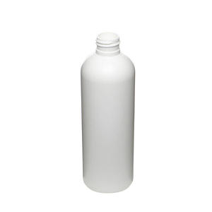 8OZ WHITE ROYALTY ROUND HDPE PLASTIC BOTTLE - 24-410