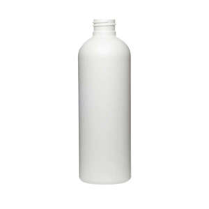 8OZ WHITE ROYALTY ROUND HDPE PLASTIC BOTTLE - 24-410-detail image